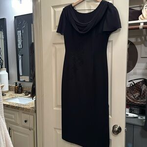 Talbots long black dress